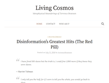 Tablet Screenshot of livingcosmos.org